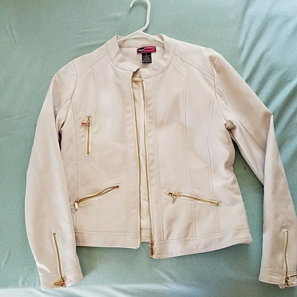 White Leather Jacket