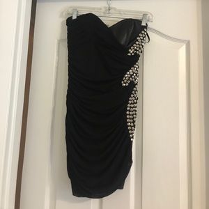 Bebe mini dress Perfect for a night out! Worn once