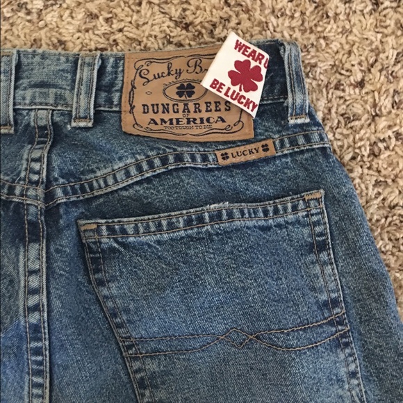 Vintage Lucky Brand Dungarees Distressed Jeans - Picture 4 of 5