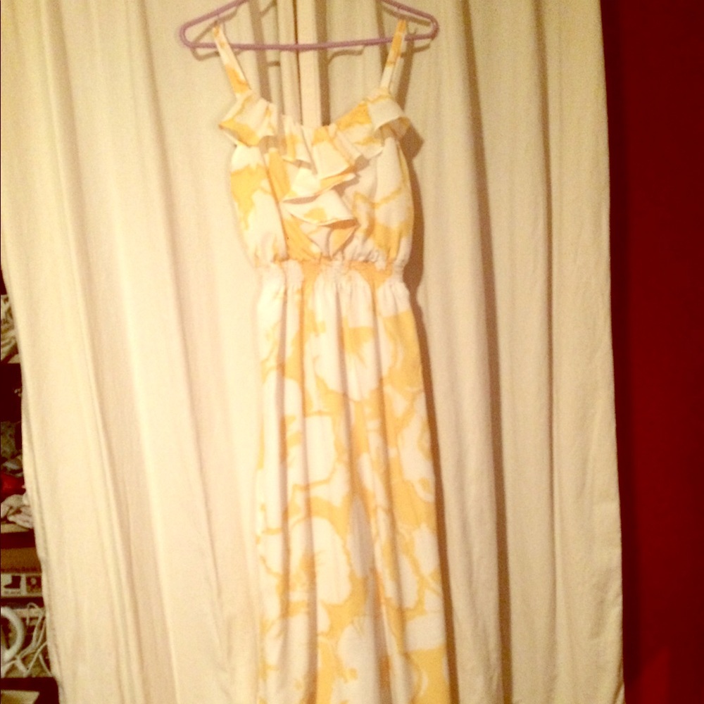 Anne Taylor Loft floral maxi dress