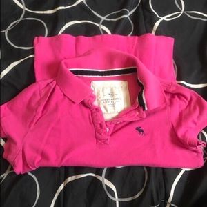 Abercrombie and Fitch pink polo