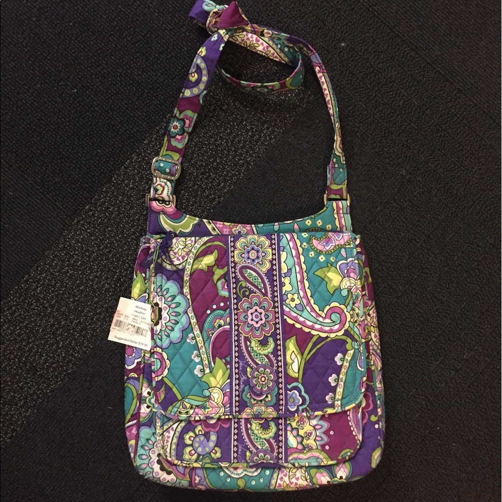 Vera Bradley Mailbag Heather Crossbody Large