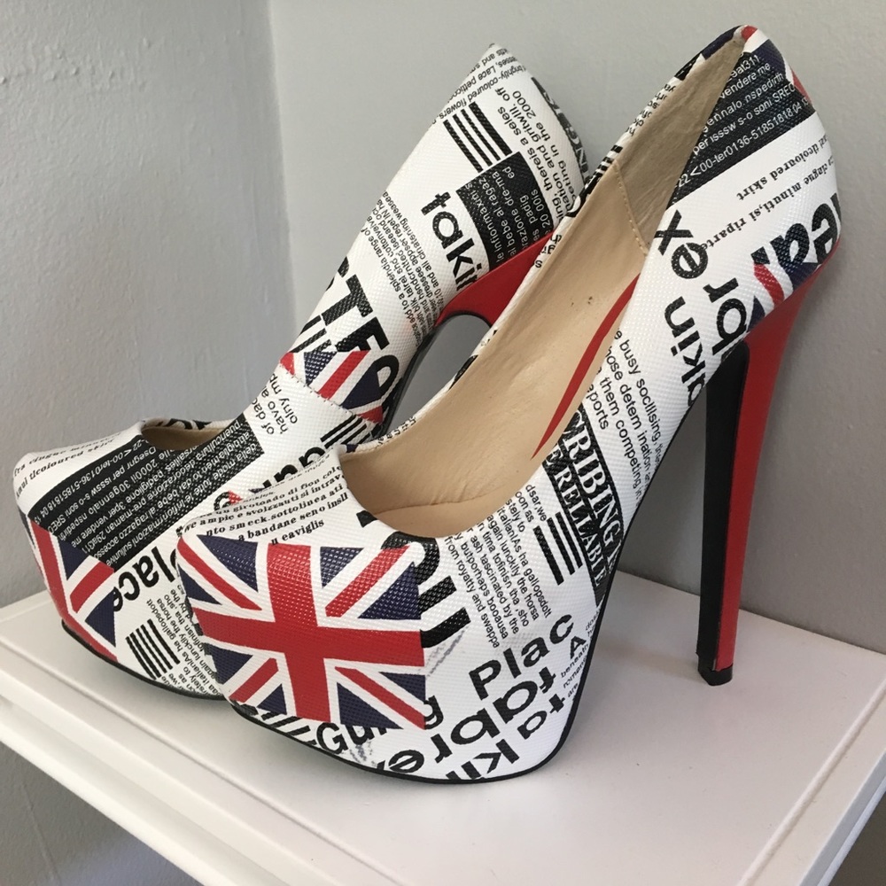 London inspired heels