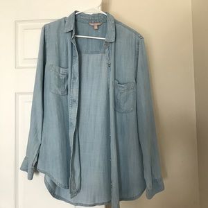 Chambray button down shirt