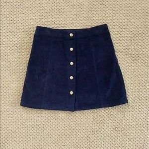 High-waisted corduroy skirt!