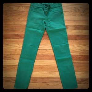 Primary green denim