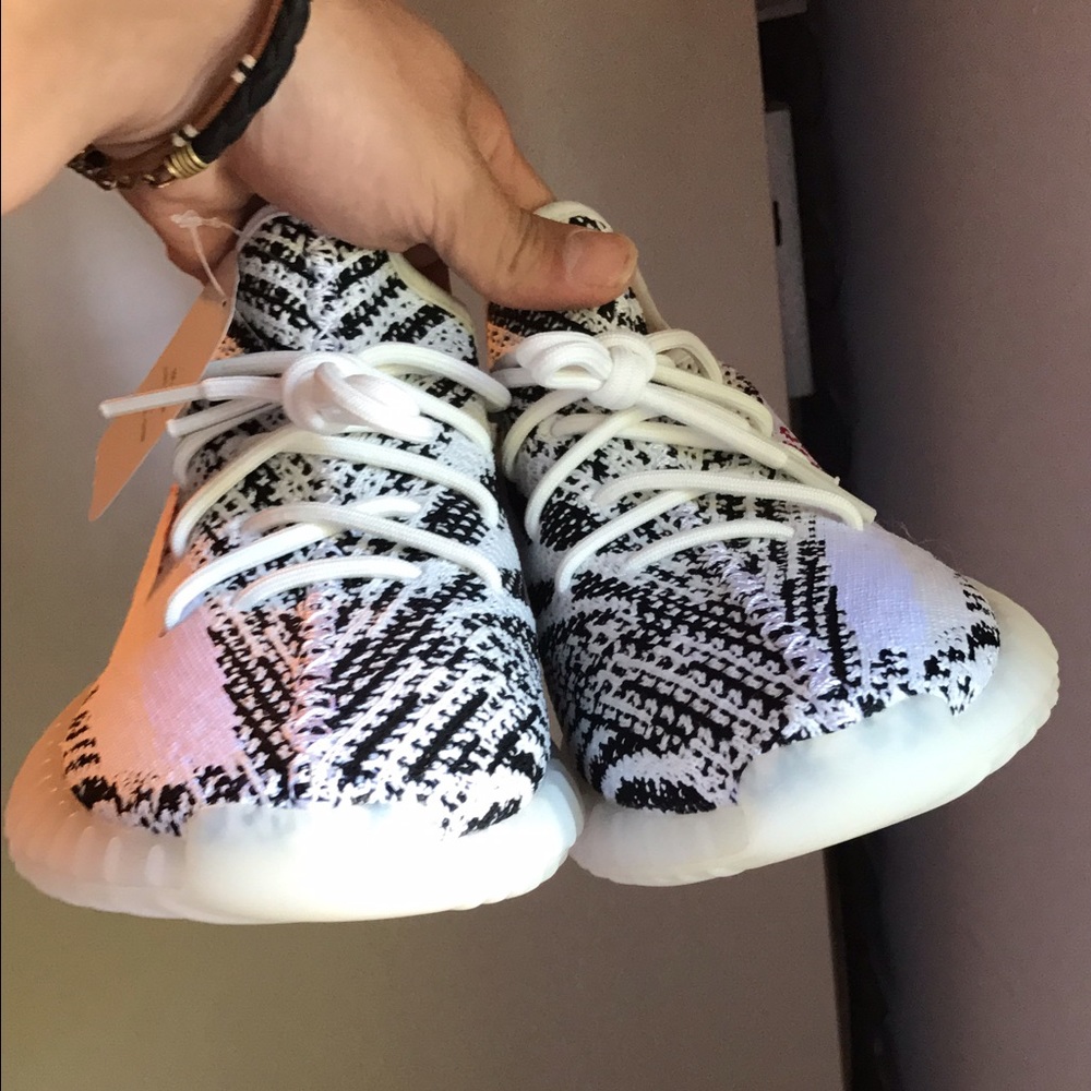 B grade zebra yeezys 350 v2 size 9.5