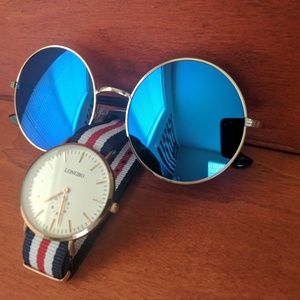 Classic Creations Sunglasses w/ Watch Bundle