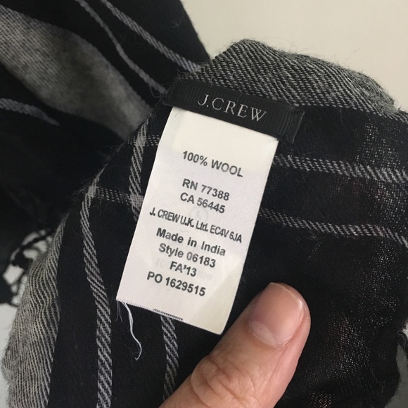J. Crew Accessories - J. Crew Diamond and Plaid Scarf J. Crew Accessories - J. Crew Diamond and Plaid Scarf