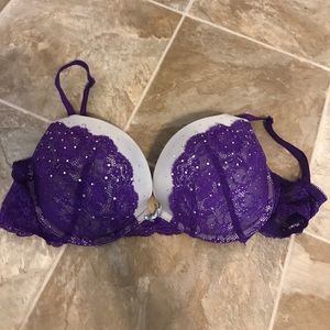 Purple Lace & jewel bombshell VS bra!