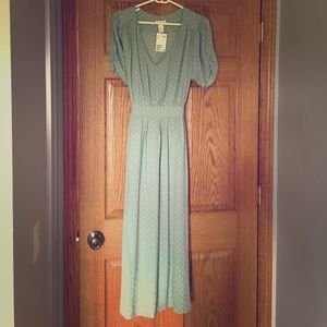 H&M polka dot midi dress