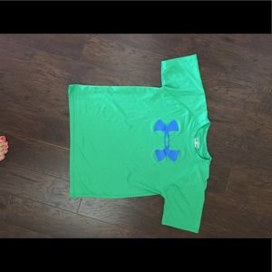 Blue green under armor T-shirt