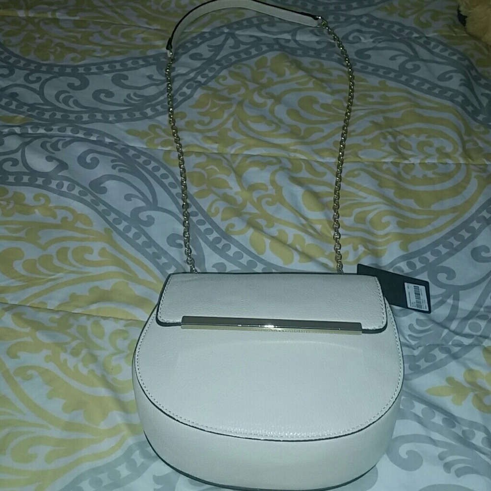 Cream side bag