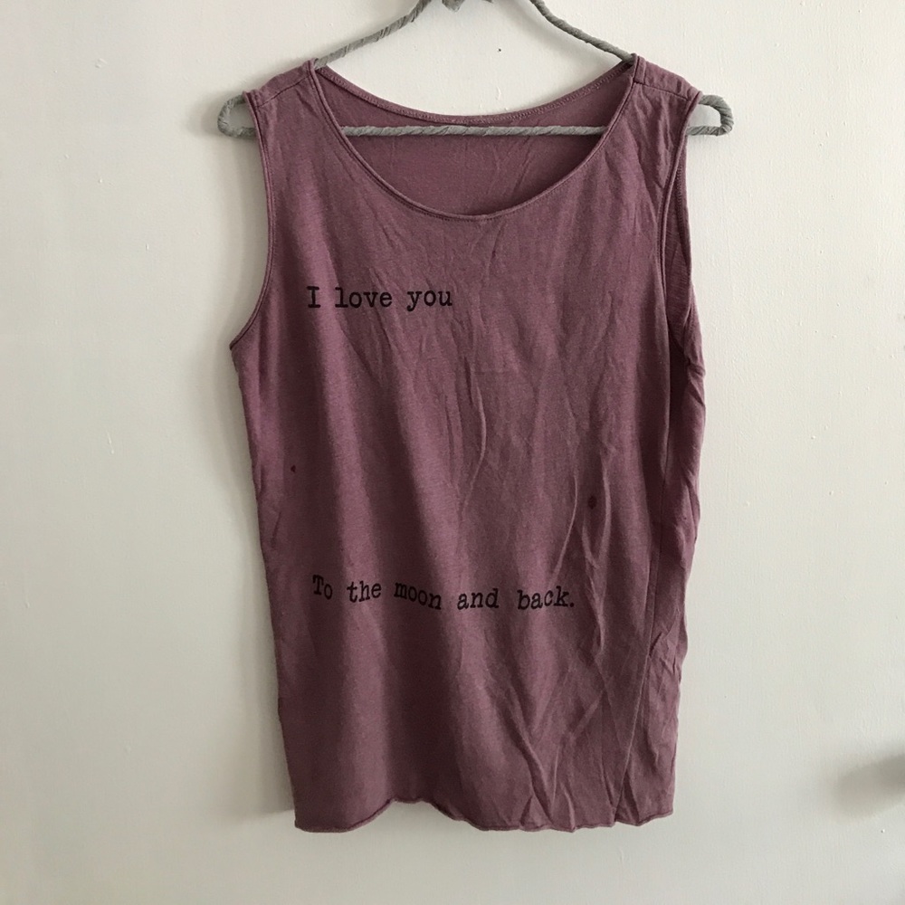 I love you to the moon & back Brandy Melville Top