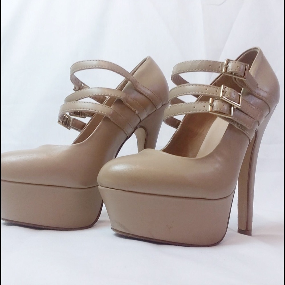Beige Platform Charlotte Russe