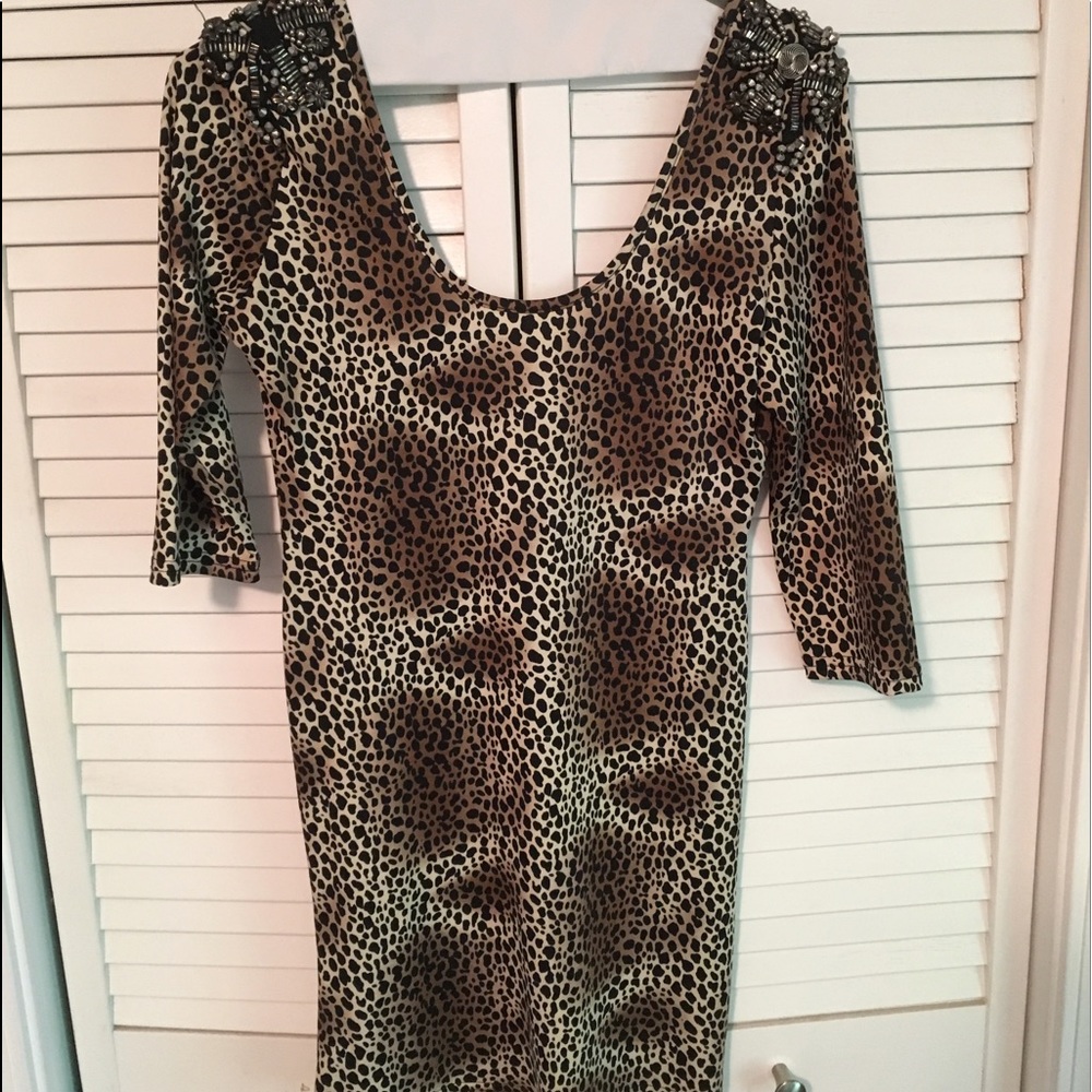 Akira Leopard Bodycon Dress