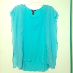 Aqua blouse