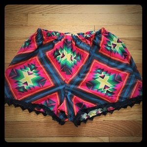 Tribal silky shorts
