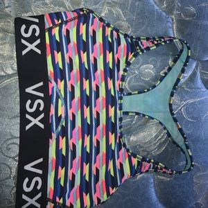 multicolor victoria's secret sports bra