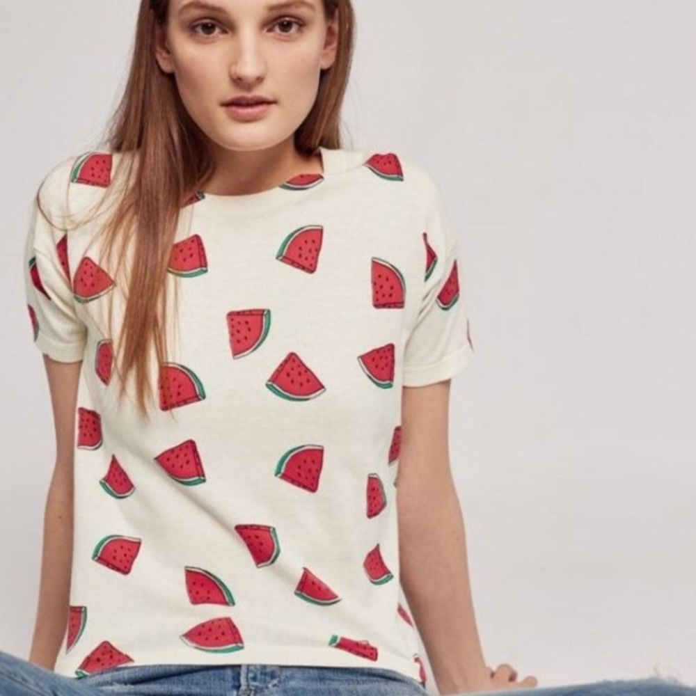 Anthropologie watermelon shirt