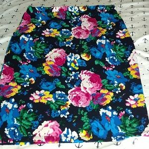 Modcloth Floral Pencil Skirt