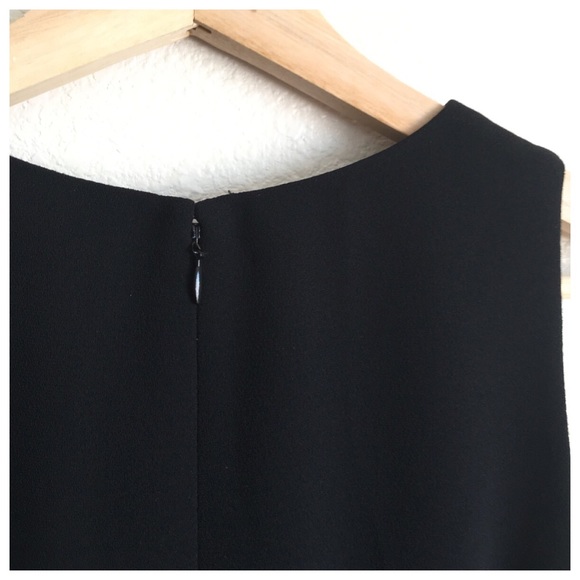 J.Crew Black Metallic Gold Cotton Silk Dress - Picture 4 of 6