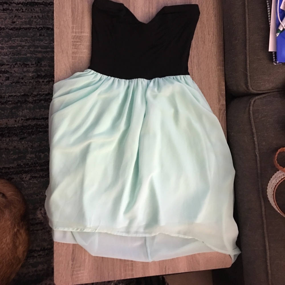 Strapless high low dress!