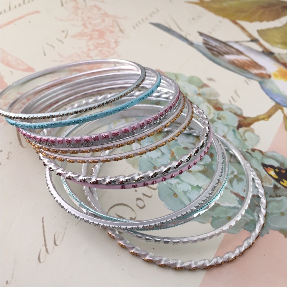 Braclets, boutique bangles, new, never worn!