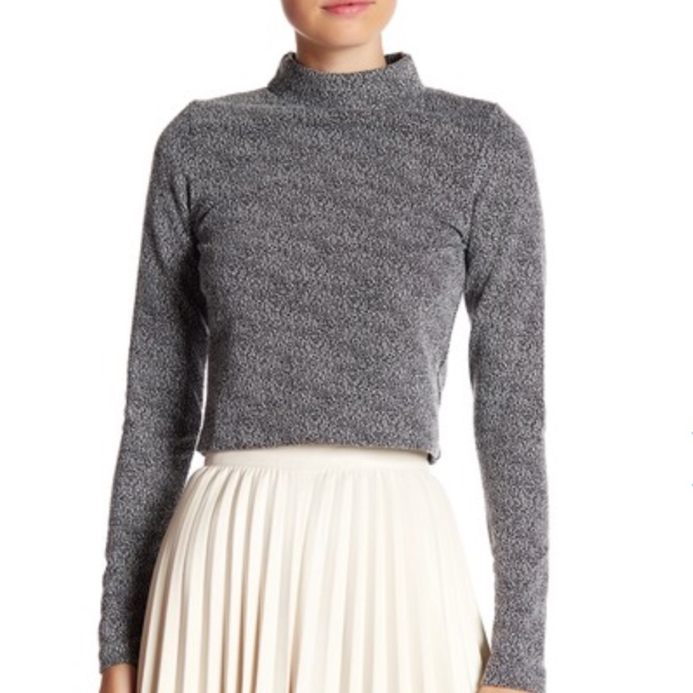 💥NWOT💥 Necessary Objects Jacquard Knit Crop Top