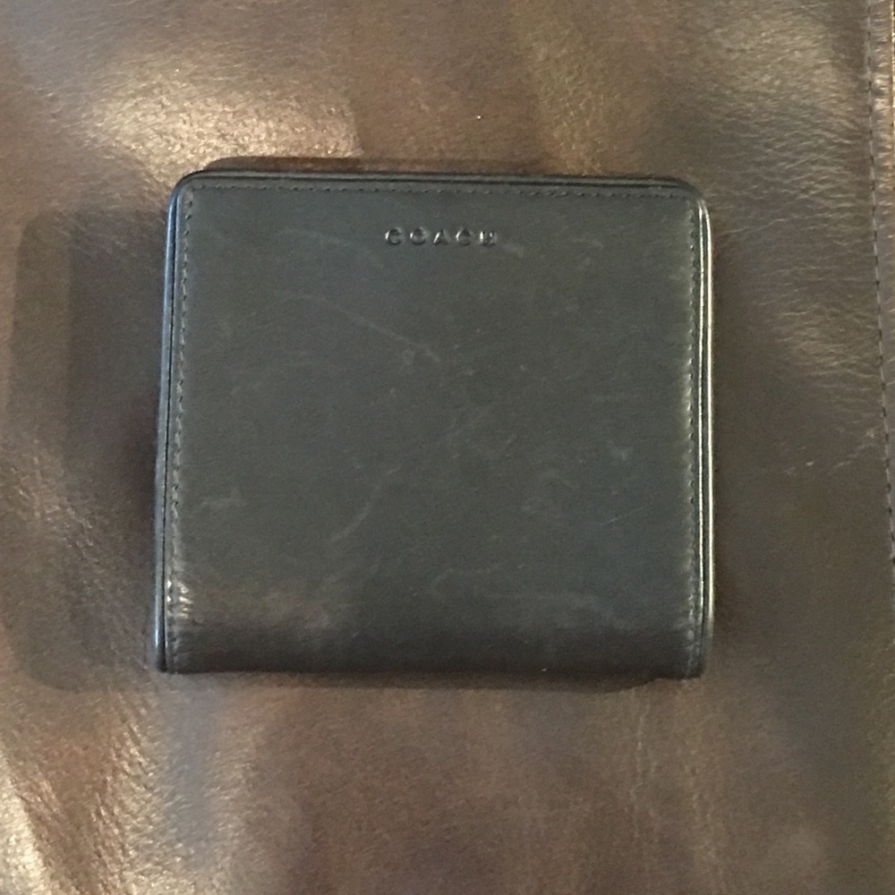 Coach Black Leather Wallet