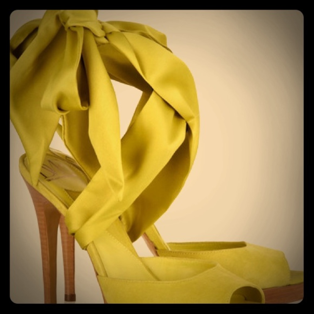 Diane Von Furstenburg Eva Scarf Tie Platform Mules