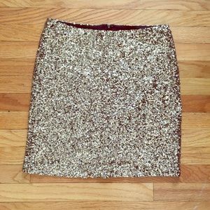 Glitter Sequin Gold Skirt
