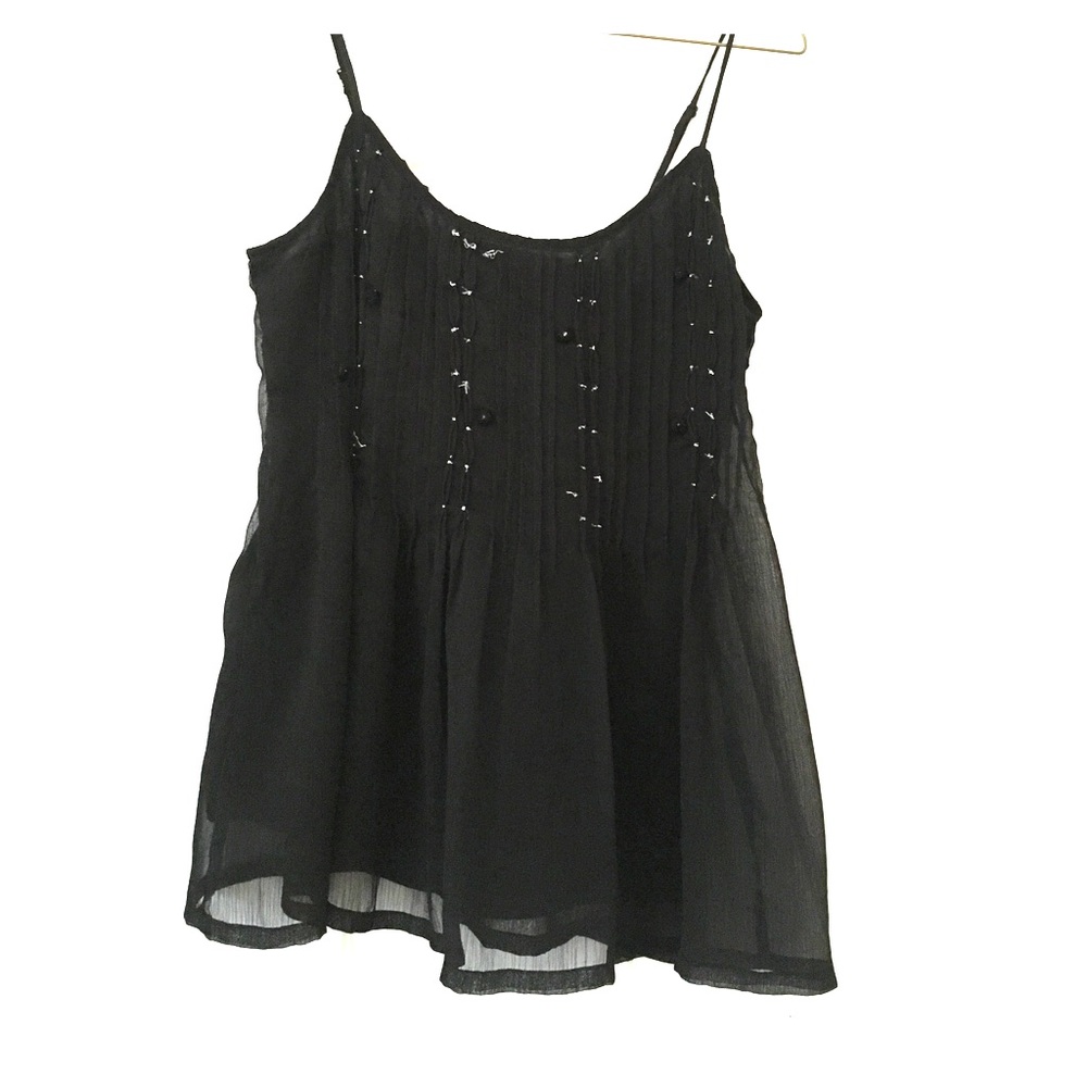 Black tank top