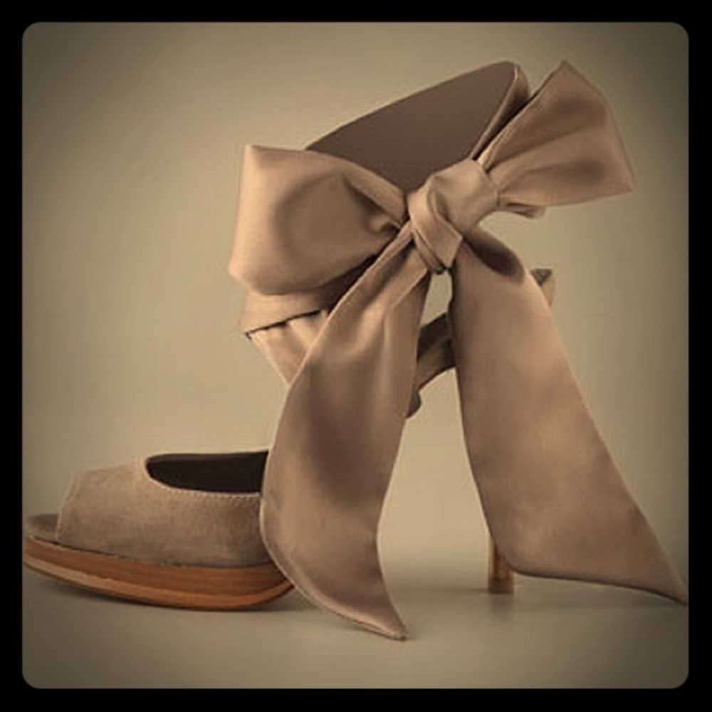 Diane Von Furstenburg Eva Scarf Tie Platform Mule