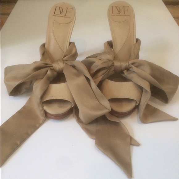 Diane Von Furstenburg Eva Scarf Tie Platform Mule - Picture 2 of 5