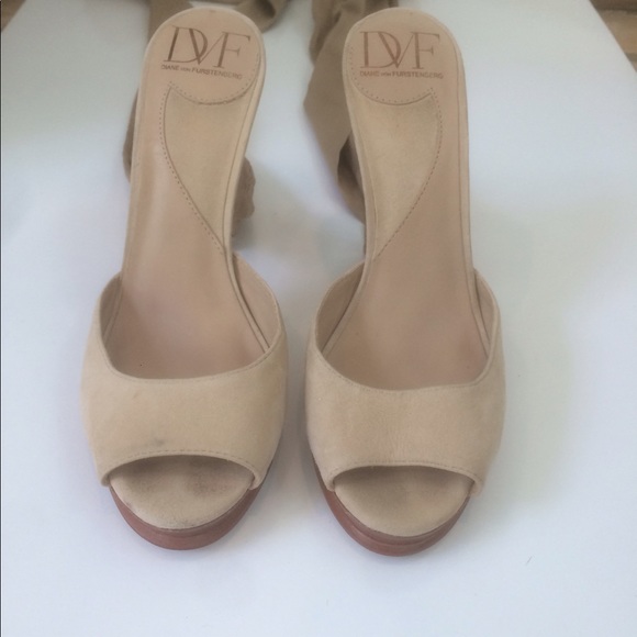 Diane Von Furstenburg Eva Scarf Tie Platform Mule - Picture 3 of 5