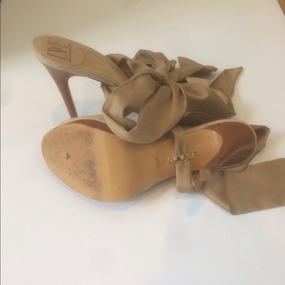 Diane Von Furstenburg Eva Scarf Tie Platform Mule - Picture 5 of 5