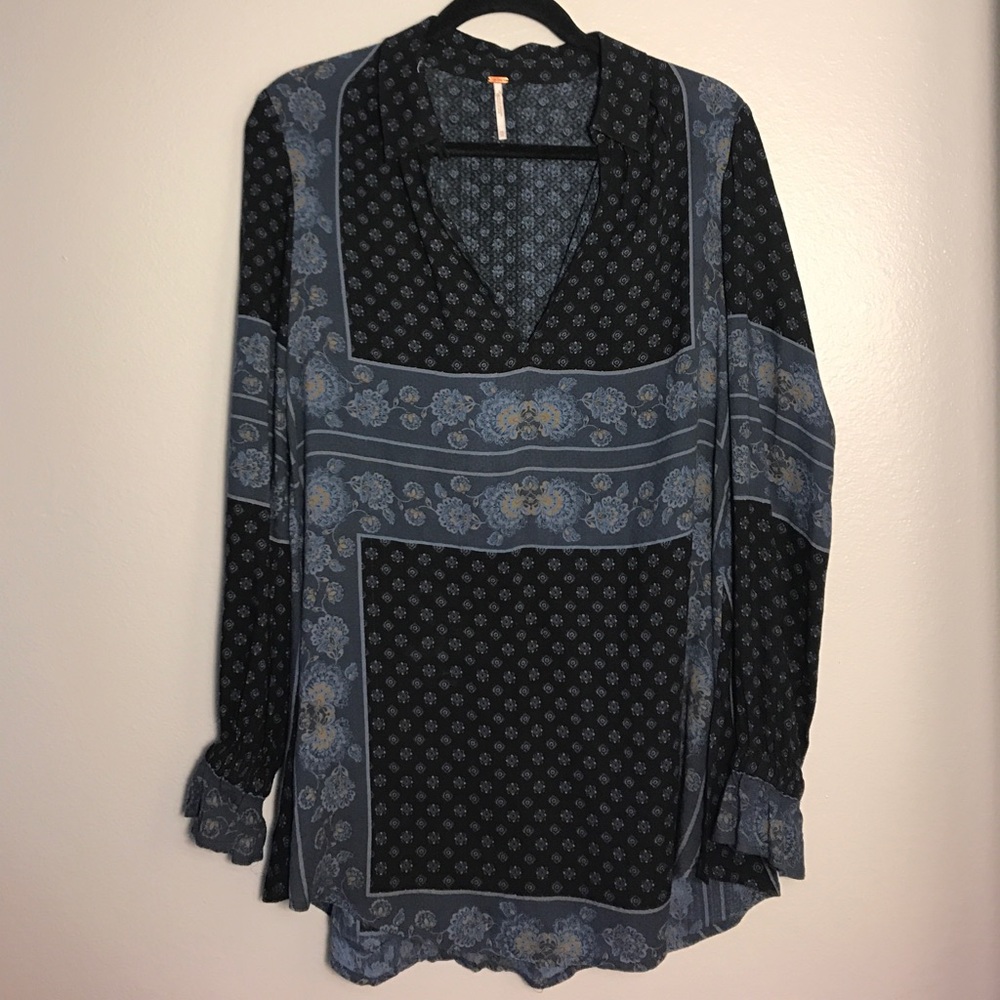 Free People Bandana Print Shirt
