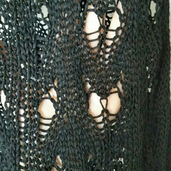 Open knit Anthro layering sweater - Picture 2 of 3