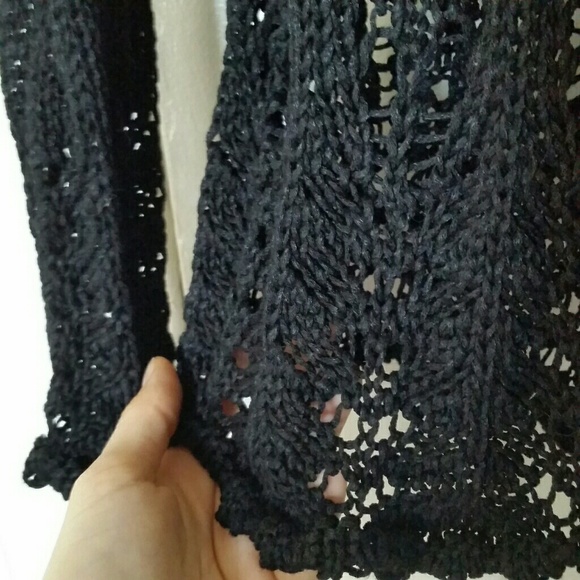 Open knit Anthro layering sweater - Picture 3 of 3