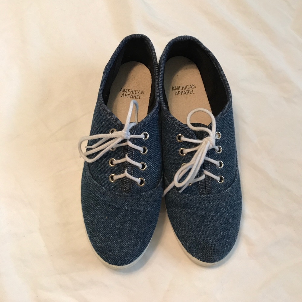American Apparel denim shoes unisex