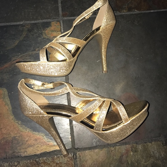 Shoes - Gold Fioni Night Prom Heels
