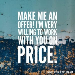 Reasonable offers please! No Low Balls!!