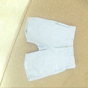 J crew 2T slim ludlow sear sucker shorts