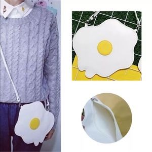 Fried egg Crossbody Handbag NEW with tags