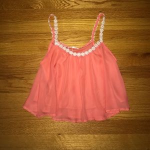 Coral summer top