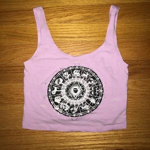 LA Hearts crop top