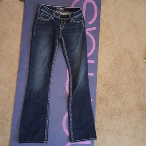 jeans- silver - waist 27 length 33