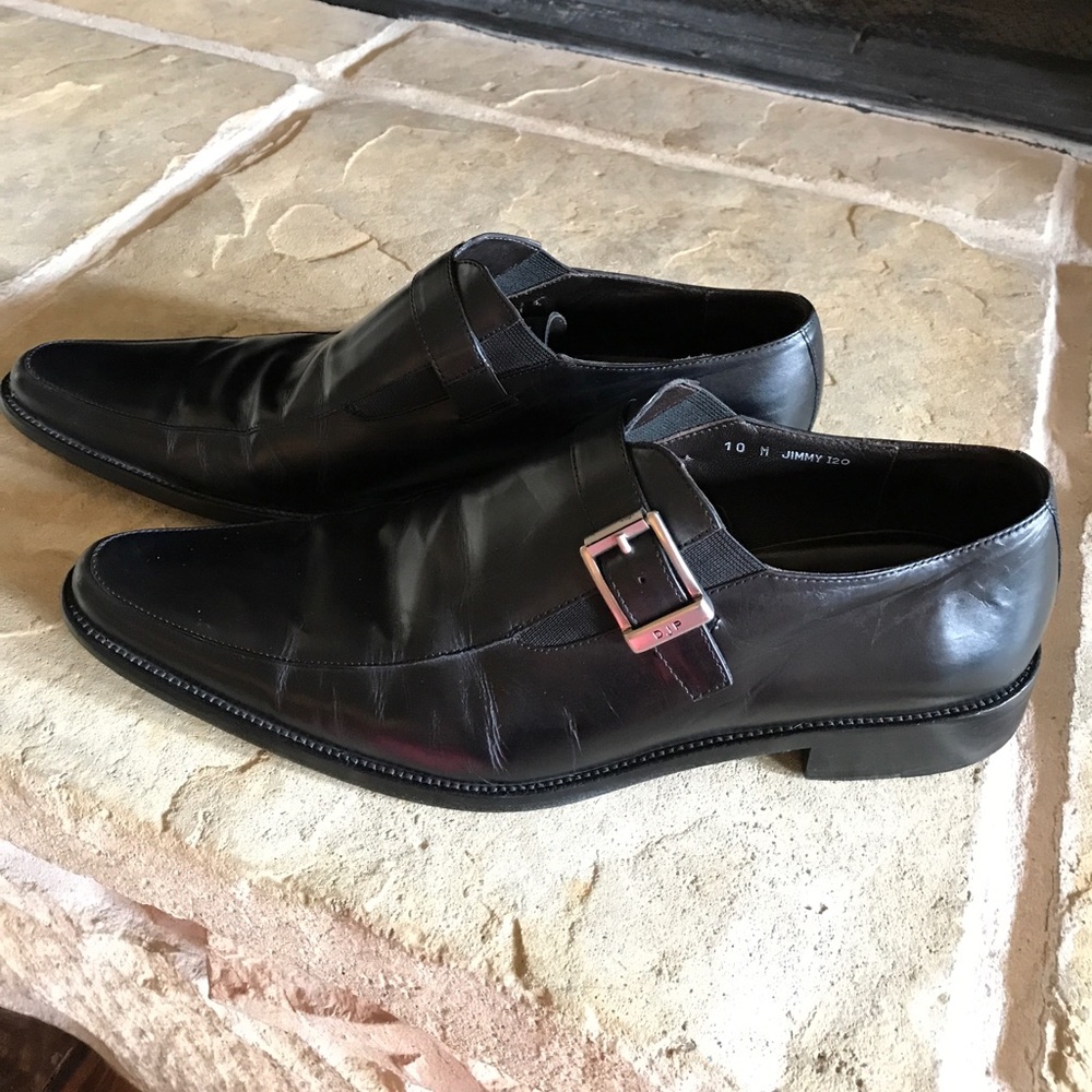 Men's Donald J Pliner Black Leather Dress Shoe