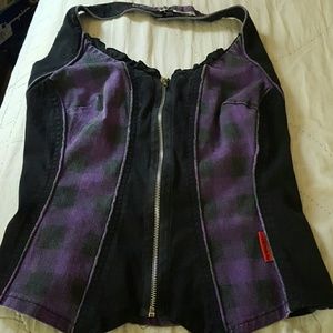 TRIPP NYC CORSET HALTER TOP